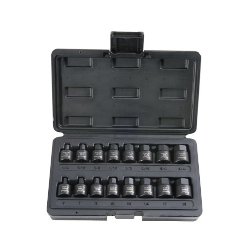 Stanley Products Blackhawk Hex Bit Impact Socket Sets UH3816CS, 16