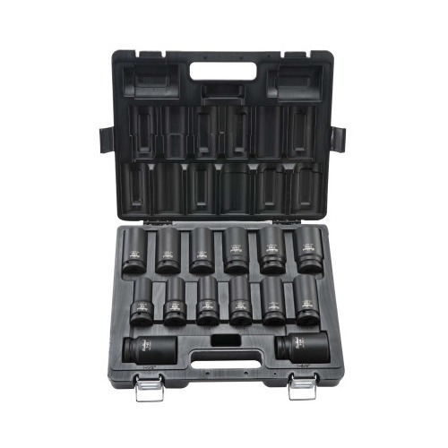 Stanley Products Blackhawk Deep Impact Socket Sets UW2614DS, 14 per