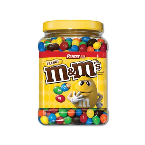 M & M's Milk Chocolate Coated Candy with Peanut Center - MNM1207596 ...