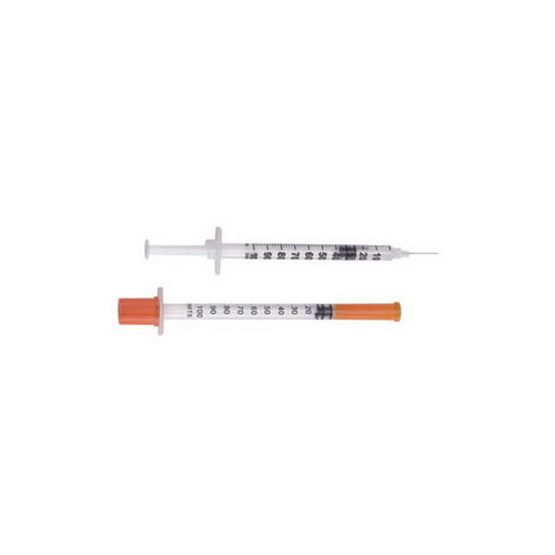 Becton Dickinson U 100 Insulin Syringe With Micro Fine Iv Needle 28g X 12 1 Ml 100 Count