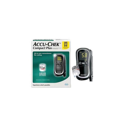 Roche Diagnostics Corp ACCUCHEK Compact Plus Meter Kit with Lancing