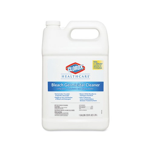 Clorox Clinical Germicidal Cleaner and Bleach Hospital Disinfectant, Health  Care Cleaning Products, Industrial Cleaning, Germicidal Spray, Clorox  Bleach, 32 Fl Ounces (Pack of 2) 