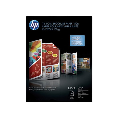 HP Laser Glossy TriFold Brochure Paper HEWQ6612A