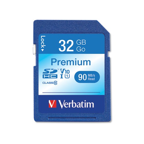 Amazon.com: Verbatim 32GB Premium SDHC Memory Card, UHS-I