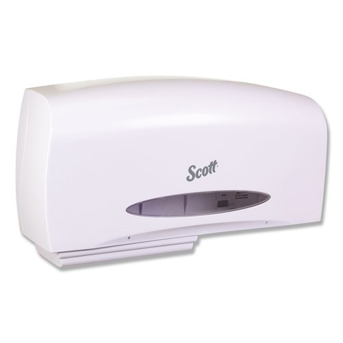 Kimberly-Clark Professional Scott Coreless Twin Toilet Paper Dispenser – Black, Commercial Grade