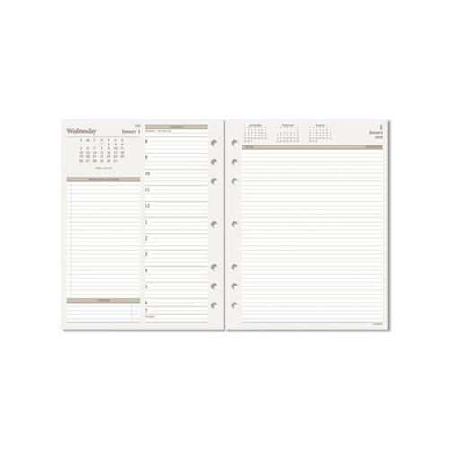 DAY RUNNER,INC. Two-Pages-Per-Day Planning Pages Refill - DRN491225 ...