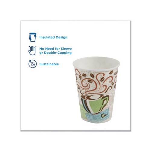 Dixie PerfecTouch Grab 'N Go 12 oz Paper Cups & Lids