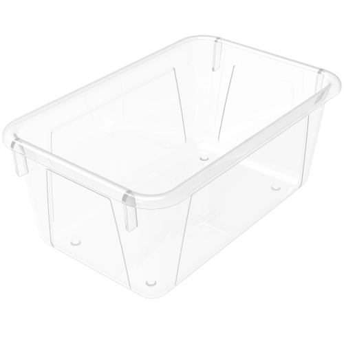 Storex Crystal Clear Cubby Bin - STX62464U05C