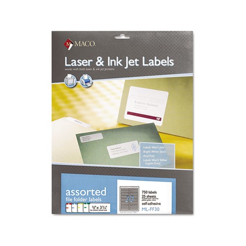 Maco File Folder Labels MACMLFF30