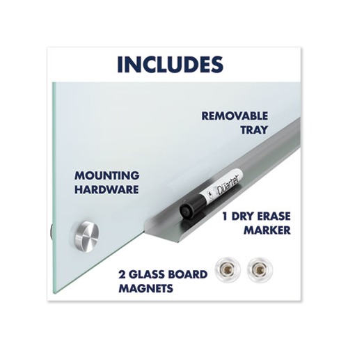 Quartet Infinity Magnetic Glass Marker Board - QRTG4836W 