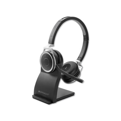 ZuM BT Prestige Binaural Over The Head Headset, Black