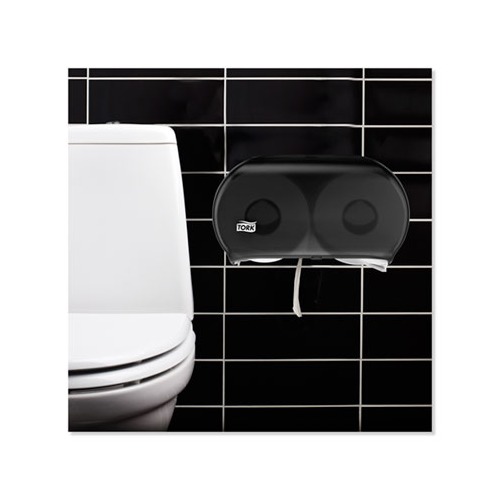 Tork Twin Jumbo Roll Bath Tissue Dispenser - TRK56TR - Shoplet.com