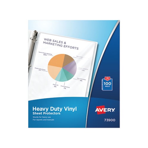 Avery Top-Load Vinyl Sheet Protectors - AVE73900 - Shoplet.com