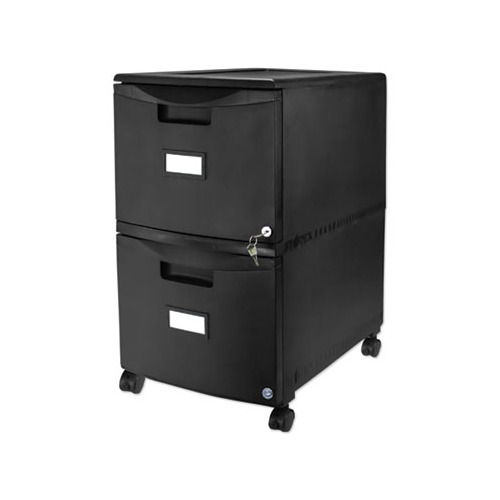 Storex Two Drawer Mobile Filing Cabinet Stx61312b01c Shoplet Com
