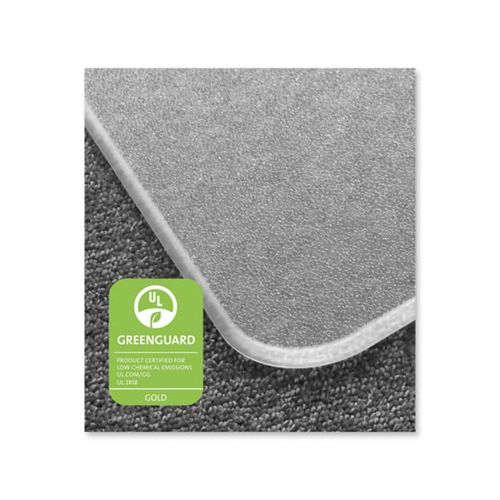 Cleartex MegaMat Heavy-Duty Polycarbonate Mat for Hard Floor/All Carpet, 46 x 60, Clear