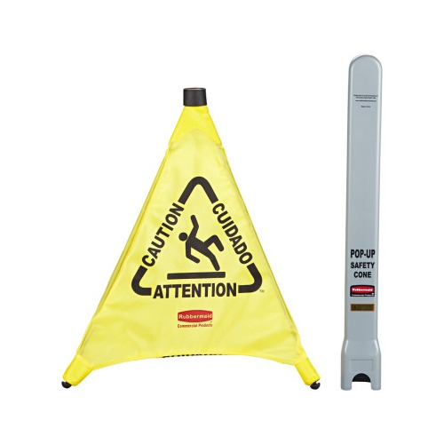 Newell Rubbermaid Commercial Floor Pop-up Safety Cones - 9S0100YEL ...