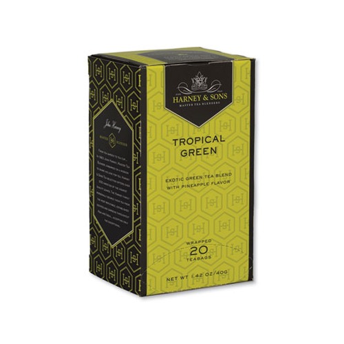 Premium Tea, Tropical Green Tea, Individually Wrapped Tea Bags, 20/Box Premium Tea, Tropical Green Tea, Individually Wrapped Tea Bags, 20/Box