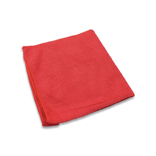 Lightweight Microfiber Cloths, 16 x 16, Red, 240/Carton