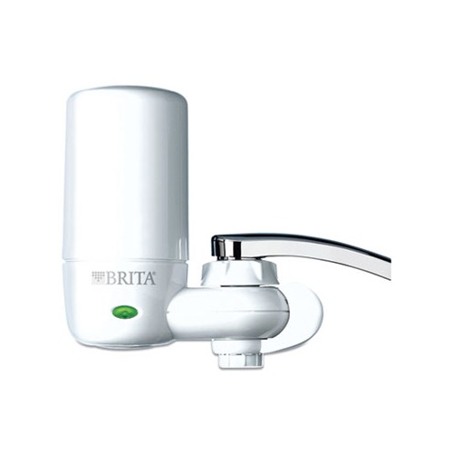 On Tap Faucet Water Filter System, White, 4/Carton