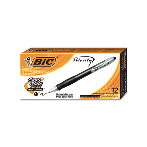 BIC Velocity Retractable Ballpoint Pen BICVLG11BK