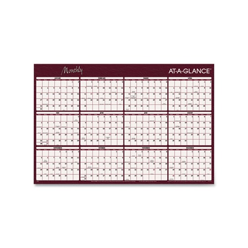 At-a-Glance Reversible Horizontal Erasable Wall Planner - AAGA152 -  Shoplet.com