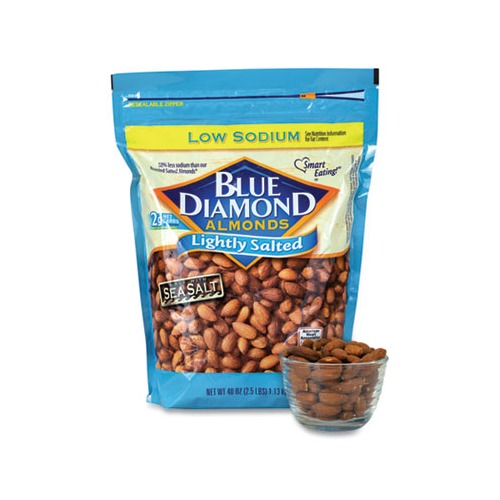 Blue Diamond Growers Low Sodium Lightly Salted Almonds - Grr90000170 