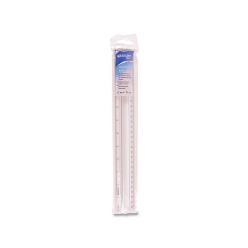 Westcott Transparent Shatter-Resistant Plastic Ruler - ACM45016 