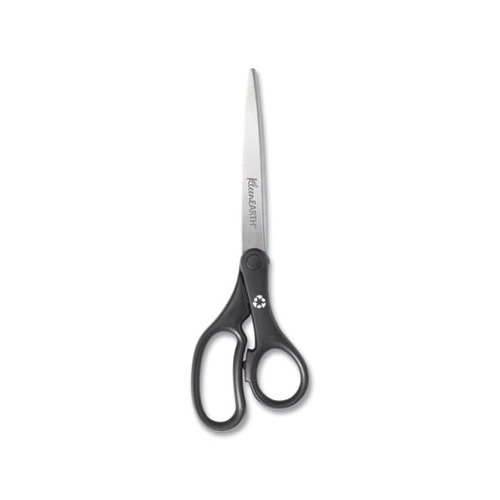 Westcott KleenEarth Basic Plastic Handle Scissors, 9 Long, Pointed, Black