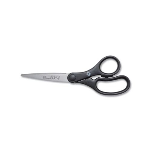 KleenEarth Basic Plastic Handle Scissors, Pointed Tip, 7 KleenEarth Basic Plastic Handle Scissors, Pointed Tip, 7