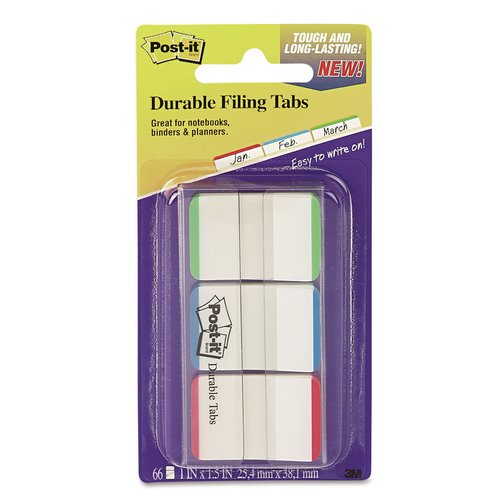 Post-it Tabs 1 Lined Tabs - MMM686LGBR - Shoplet.com