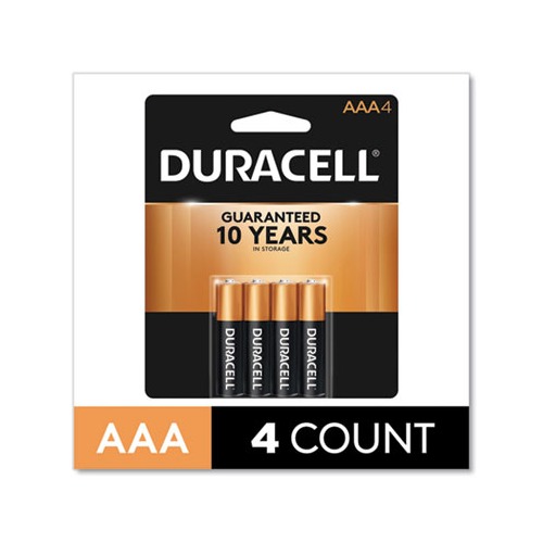 Duracell CopperTop Alkaline AAA Batteries - DURMN2400B4Z 