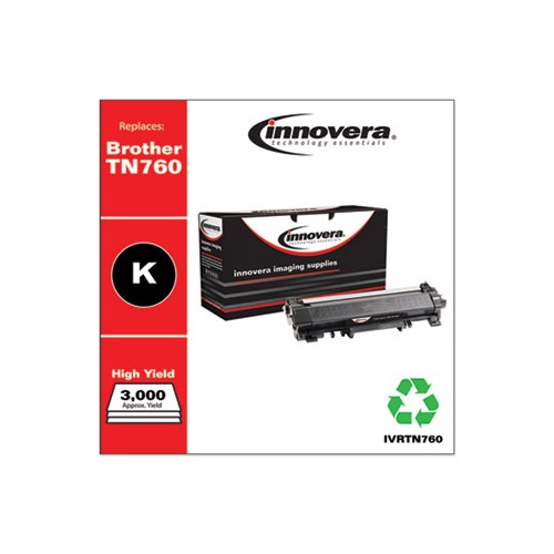 Remanufactured Black High-Yield Toner, Replacement for TN760, 3,000 Page-Yield