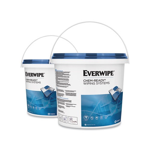 Chem-Ready Wiping System Bucket, 7.13 x 7.13 x 7, White, 5/Carton Chem-Ready Wiping System Bucket, 7.13 x 7.13 x 7, White, 5/Carton