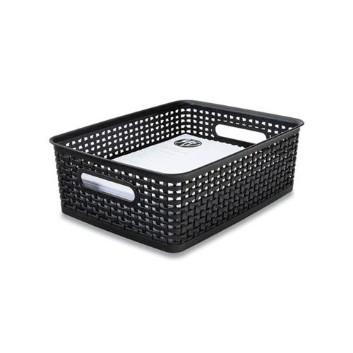 Plastic Weave Bin, Medium, 14 Plastic Weave Bin, Medium, 14