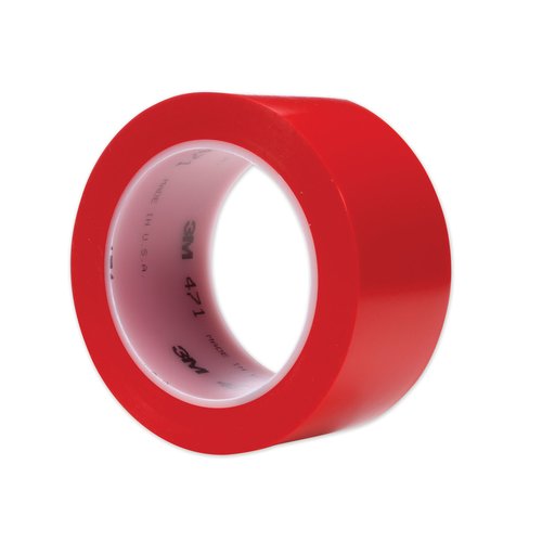 3M 2 In. X 36 Yd. 471 Vinyl Tape (Red