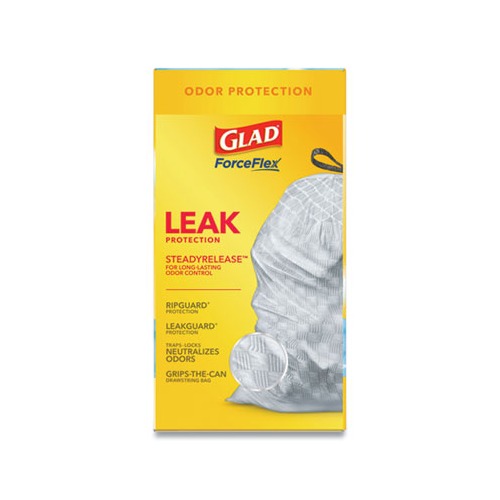 ForceFlexPlus OdorShield Tall Kitchen Drawstring Trash Bags by Glad®  CLO78564