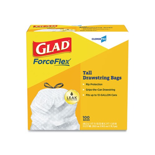 Glad Tall Kitchen Drawstring Trash Bags - CLO78526CT 