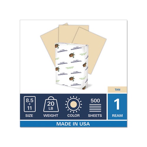 Hammermill Paper for Copy 8.5x11 Laser, Inkjet Colored Paper - Blue -  Recycled - 30% Recycled Content - HAM103309 