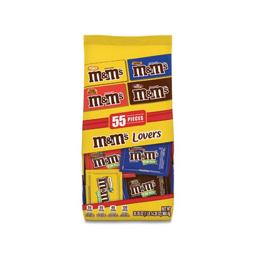 M&M's Chocolate Candies, Lovers, Fun Size - 55 pieces, 30.35 oz