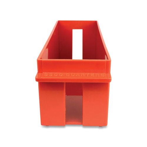 Extra-Capacity Coin Tray, Quarters, 1 Compartment, 11.5 x 3.38 x 3.38, Plastic, Orange Extra-Capacity Coin Tray, Quarters, 1 Compartment, 11.5 x 3.38 x 3.38, Plastic, Orange