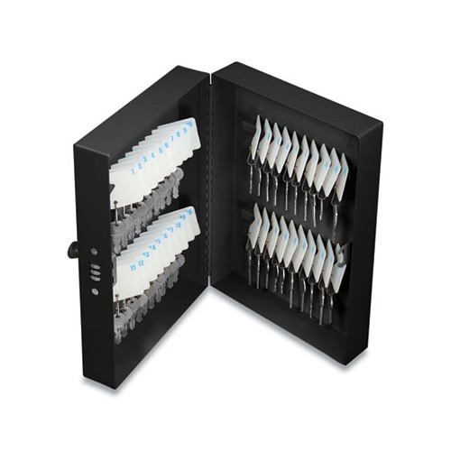 40 Slot Key Box with Combination Lock, Steel, Black, 4 x 7.8 x 11.5 40 Slot Key Box with Combination Lock, Steel, Black, 4 x 7.8 x 11.5