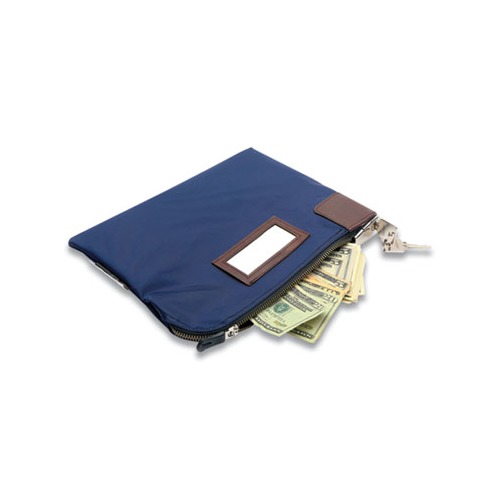 Key Lock Deposit Bag with 2 Keys, Vinyl, 1.2 x 11.2 x 8.7, Navy Blue Key Lock Deposit Bag with 2 Keys, Vinyl, 1.2 x 11.2 x 8.7, Navy Blue