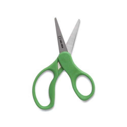 Sparco 5 Kids Pointed End Scissors, Red