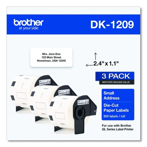 Brother Die-Cut Address Labels - BRTDK12093PK - Shoplet.com