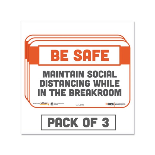 Tabbies BeSafe Messaging Repositionable Wall/Door Signs - TAB29056 ...