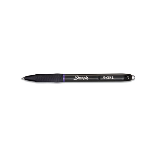 Sharpie S-Gel Retractable Gel Pen, Medium 0.7 mm, Purple Ink, Dozen (SAN2126235)