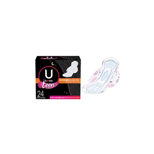 U by Kotex Super Premium Ultra Thin Overnight with Wings Teen Pad - 6951753  