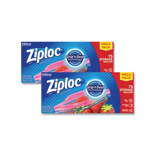 Ziploc Seal Top Bags, Storage, 2 Gallon - 12 bags