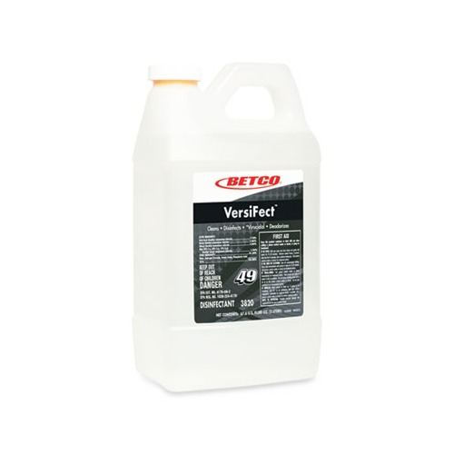 VersiFect Cleaner Disinfectant, Fresh Scent, 2 L Bottle, 4/Carton