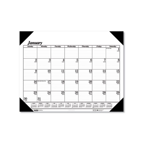 House Of Doolittle Recycled OneColor Dated Monthly Desk Pad Calendar